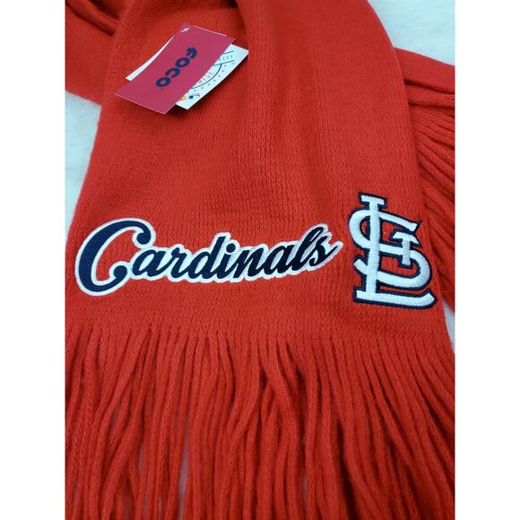 St. Louis Cardinals MLB-Baseball 81" x 27" Red Oversized Fringed Blanket Scarf - Picture 2 of 4